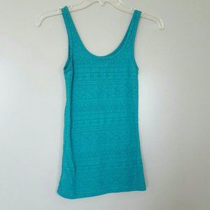 Green tank top -Xs